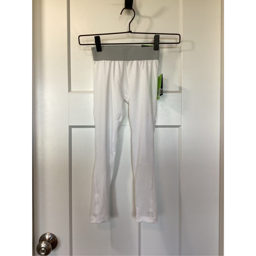 NWT DSG boys/youth compression tights/ baselayer full length‎ white size 6-7